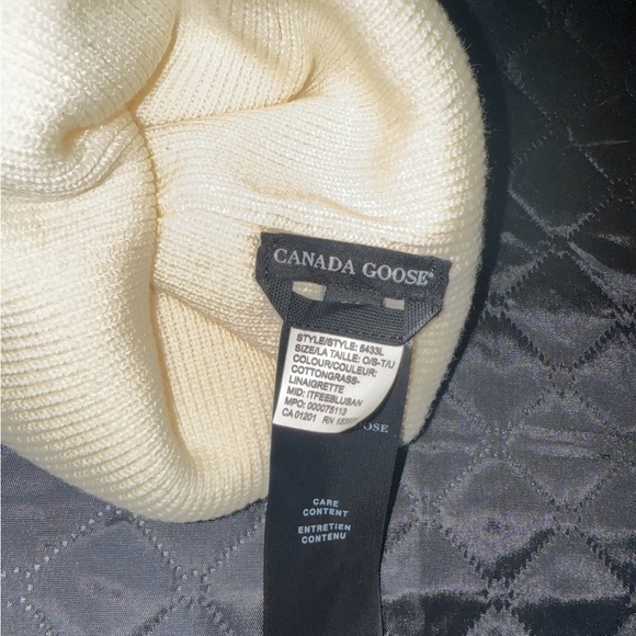 Canada Goose Cream Knit Hat main image 4